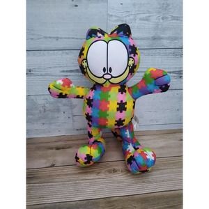 Garfield Odie Autism Awareness Puzzle Cat Plush 9"